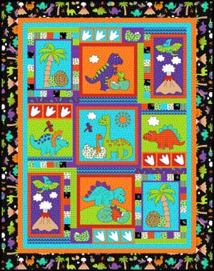 Dinoland Single - by Kids Quilts - Patchwork & Quilting Pattern