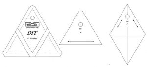 Bloc Loc Diamond in a Triangle 4" - Bloc Loc - Quilting Ruler