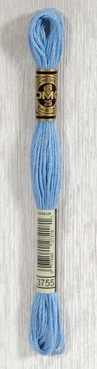 DMC 3755 Baby Blue Embroidery Thread by DMC