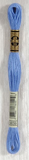 DMC 3839 Medium Lavender Blue Embroidery Thread by DMC