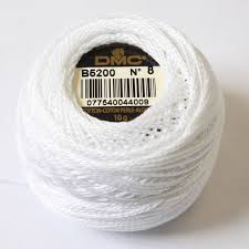 DMC Perle No. 8 B5200 WHITE - DMC Thread - Needlework Thread