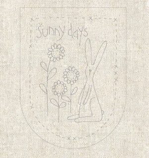 Stitchery Panel - Sunny Days Bunting  - The Birdhouse