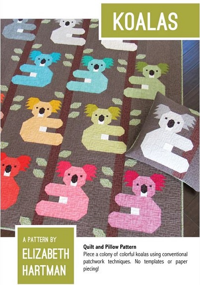 Koalas Quilt Pattern by Elizabeth Hartman - Quilting & Patchwork Pattern  -  Modern Contemporary Quilt Pattern 