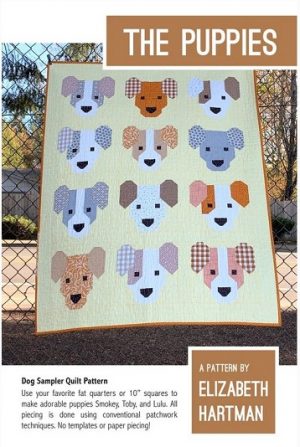 The Puppies - by Elizabeth Hartman - Modern Quilt Pattern