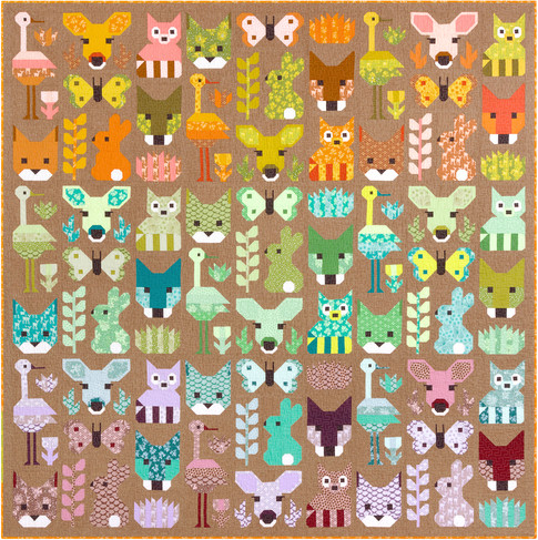 Delightful Desert Quilt Pattern by Elizabeth Hartman - Quilting & Patchwork Pattern  -  Modern Contemporary Quilt Pattern 