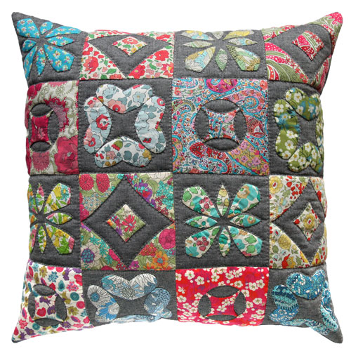 Lovely Liberty Patchwork Cushion  Pattern by Emma Jean Jansen - Patchwork patterns