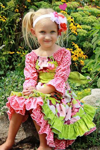 Elena's Double Layer Peasant Dress - by Create Kids Pattern