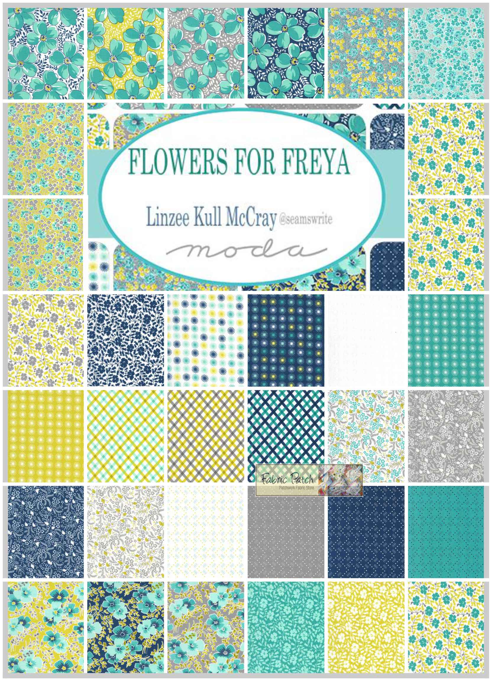 Flowers For Freya Honey Bun Roll by Linzee Cull McCray