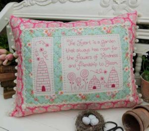 Flowers of Kindness -by Sally Giblin Rivendale - Cushion Pattern