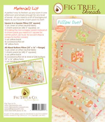 Pillow Duet - by Fig Tree Quilts