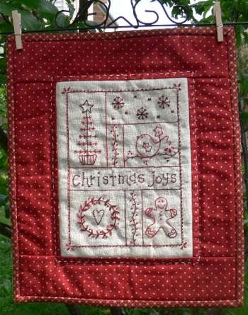 Christmas Joy's - by Gail Pan Designs - Stitchery Pattern
