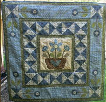 Flowers Blue- by Gail Pan Designs - Quilt Pattern