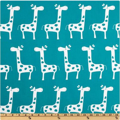 Lunch Box Bag Kit - TURQUOISE Gazelle - Spot Lining Fabric