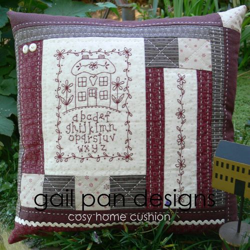 Cosy Home Cushion - by Gail Pan Designs - Cushion Pattern