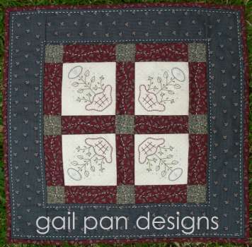 Wednesday's Blooms - by Gail Pan Designs -  Small Quilt  Pattern