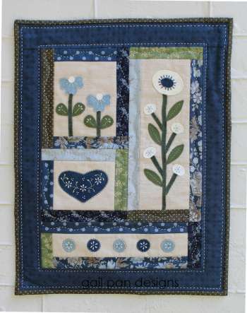 Garden Blues-  by Gail Pan Designs - Quilting Pattern