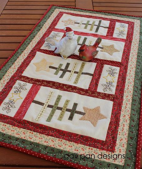 O Christmas Tree -  Gail Pan Designs - Christmas Runner Pattern