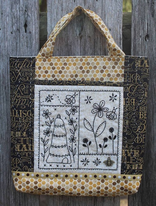 Bees in the Garden - by Gail Pan Designs - Bag Pattern