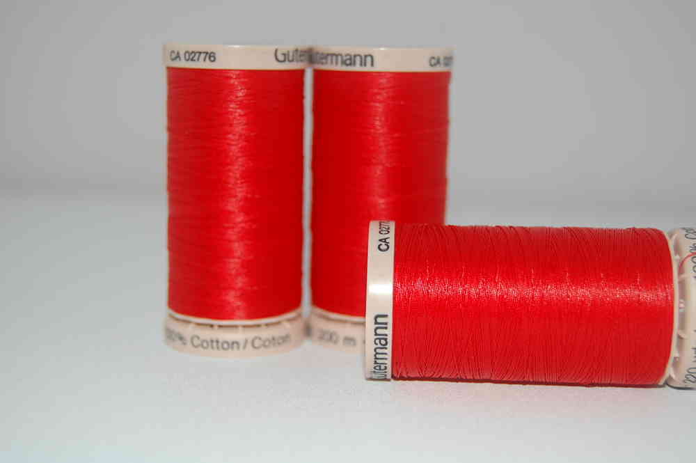 Gutermann Thread 2074 Red -100% Cotton - Quilting Thread