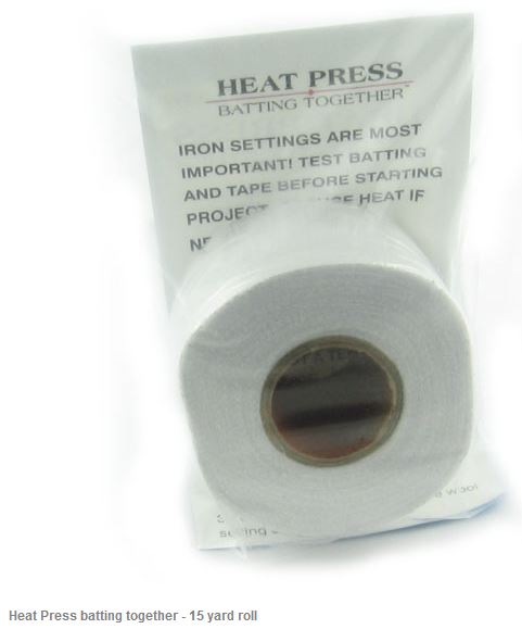 Heat Press 15 yd - Iron on Batting Joiner - Quilting & Patchwork