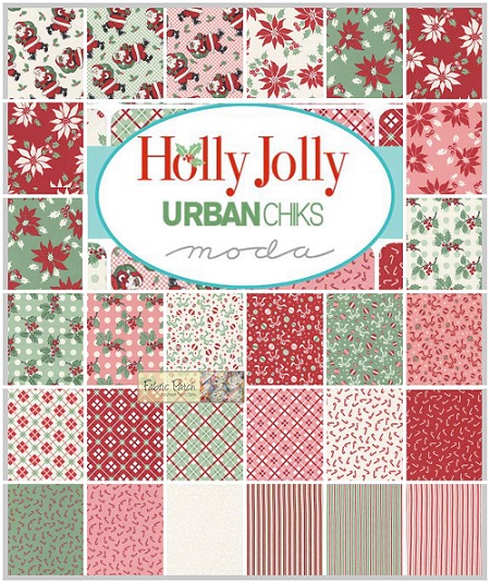 Holly Jolly charm squares by Urban Chiks for Moda Fabrics - patchwork and quilting fabric