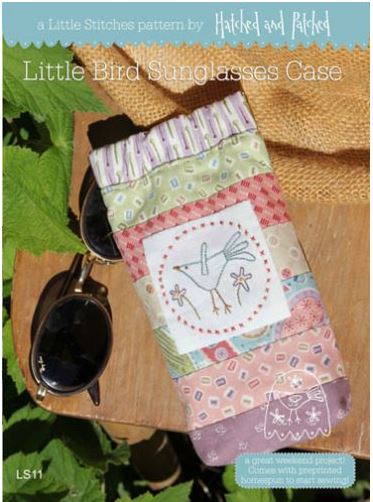 Little Bird Sunglasses Case - by Hatched and Patched - Pattern