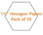 Hexagon 1" Papers (65) - Imprezzio -English Paper Piecing Papers