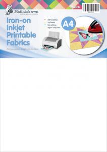 Inkjet Printable Fabric IRON-ON - A4 - Matilda's Own - Quilting