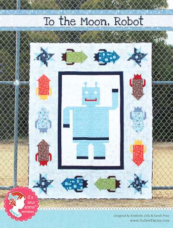 To The Moon, Robot - by It's So Emma - Quilt Pattern