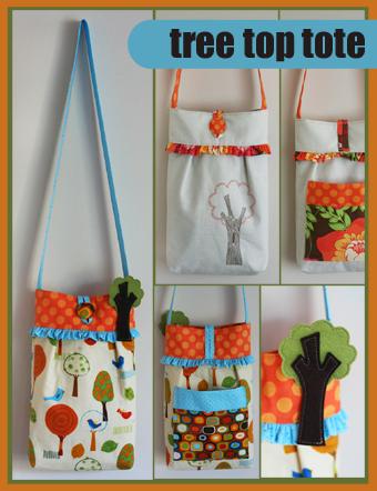 Tree Top Tote - by Janelle Wind -  Bag Pattern