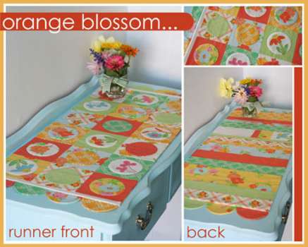 Orange Blossom - by Janelle Wind - Runner Sewing Pattern