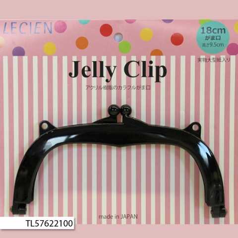 Jelly Clip 18cm Black - by Lecien - Purse Frames