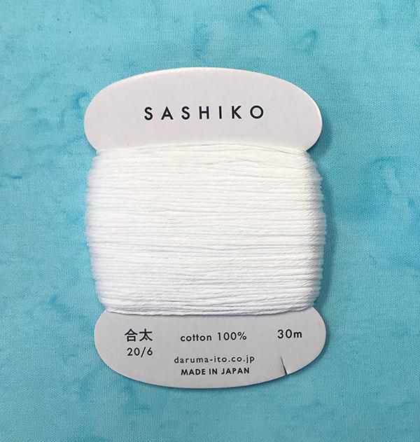 Sashiko Thread - KI-2410-White- 30m - Cotton Threads