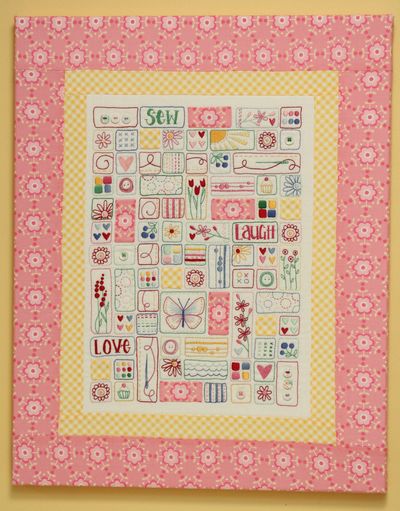 Sew Laugh Love - by Leanne's House - Stitchery Pattern