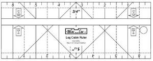 Bloc Loc Log Cabin 3/4" x 1 1/2" - Bloc Loc - Quilting Ruler