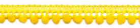 Pom Pom Fringe Lemon 640C - Mini 1/2"
