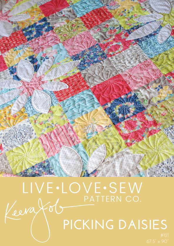 Picking Daisys - Quilting Patchwork Patterns by Live Love Sew (Kerra Jobs)