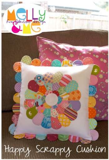 Happy Scrappy Cushion - by Melly & Me -  Creative Card