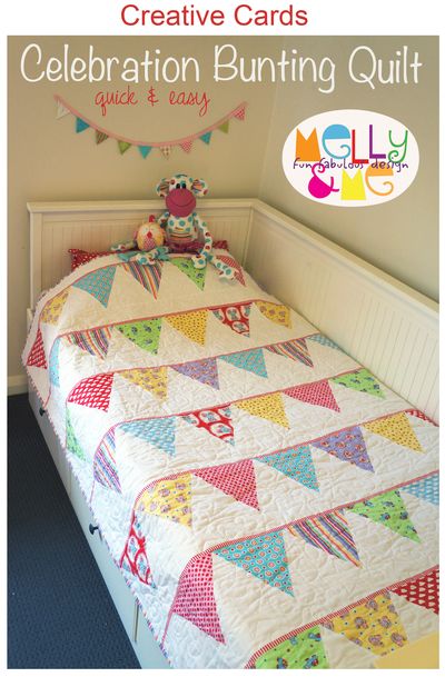 Celebration Bunting Quilt Pattern by Melly & Me - Creative Cards