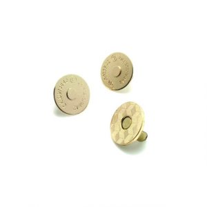Magnetic Closure 18mm  - Gold - for Bag Making