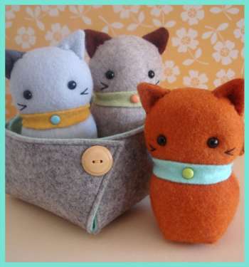 Three Little Kittens - by May Blossom - Softie Pattern