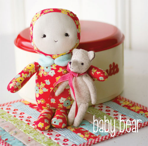 Baby Bear, softy toy pattern by May Blossom Designs 