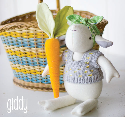 Giddy, softy toy pattern by May Blossom Designs 