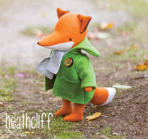 Heathcliff, Fox softy toy pattern by May Blossom Designs 