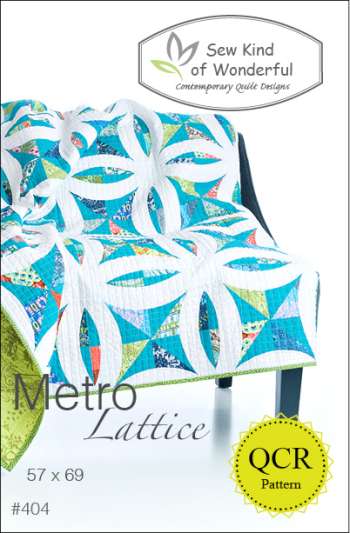 Metro Lattice by Sew Kind of Wonderful - Quilting & Patchwork Pattern  -  Modern Contemporary Quilt Pattern made using the Quick Curve Ruler