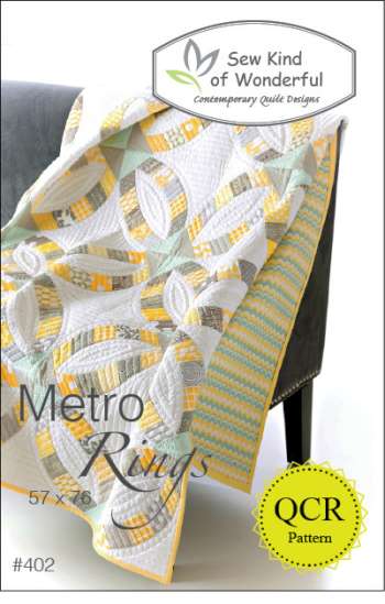 Metro Rings by Sew Kind of Wonderful - Quilting & Patchwork Pattern  -  Modern Contemporary Quilt Pattern made using the Quick Curve Ruler