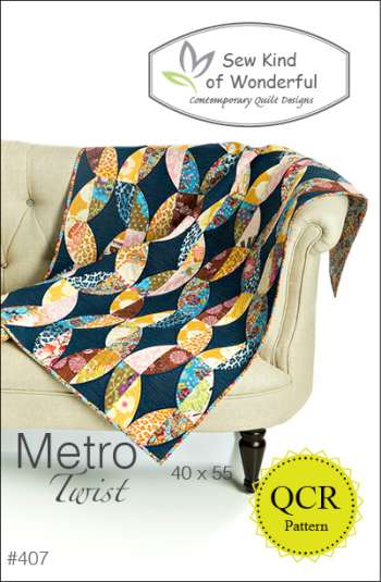 Metro Twist by Sew Kind of Wonderful - Quilting & Patchwork Pattern  -  Modern Contemporary Quilt Pattern made using the Quick Curve Ruler