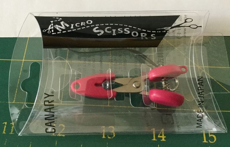 Micro Travel Scissors - Canary - Quilting Sewing Embroidery