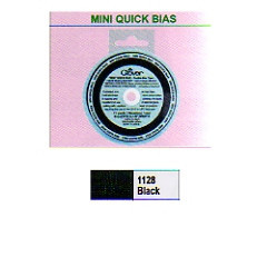 Clover Mini Quick Bias 4mmx10m: Black - Quilting & Patchwork - Sewing