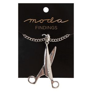 Moda Jewellery Necklace Scissors Silver - Moda Findings